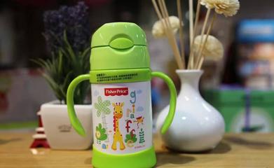 费雪8012婴幼儿吸管保温杯 宝宝学饮的好伙伴